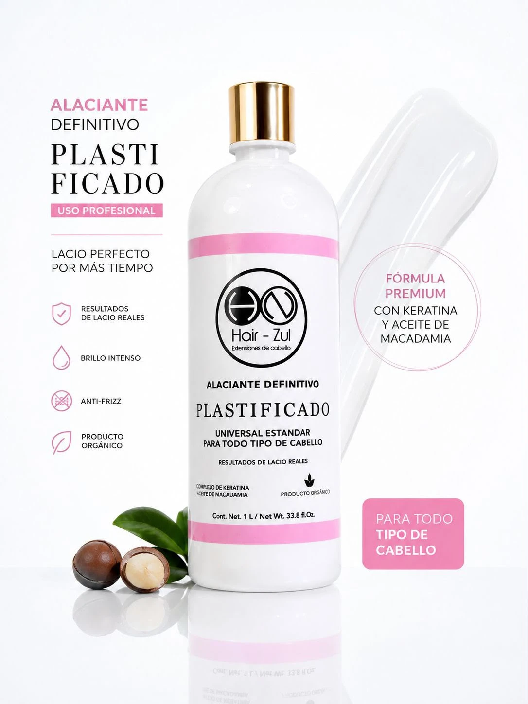 Alaciante definitivo - plastificado