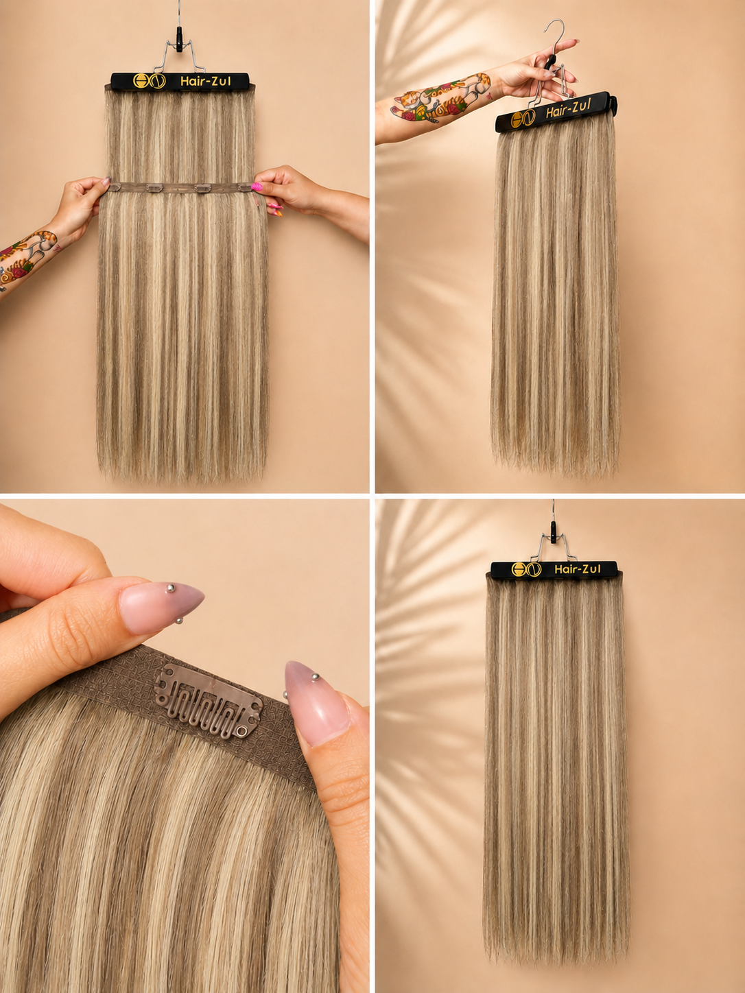 Set de Cortinas Quitapón Blonde Beige
