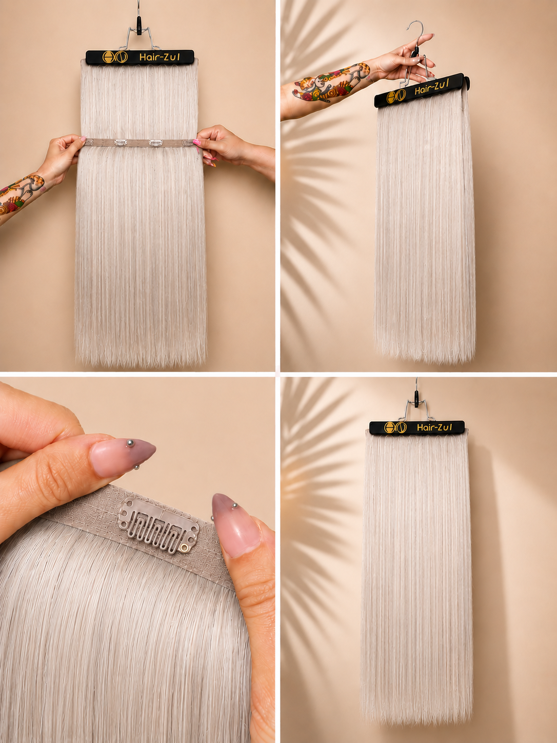 Set de Cortinas Quitapón Platinado
