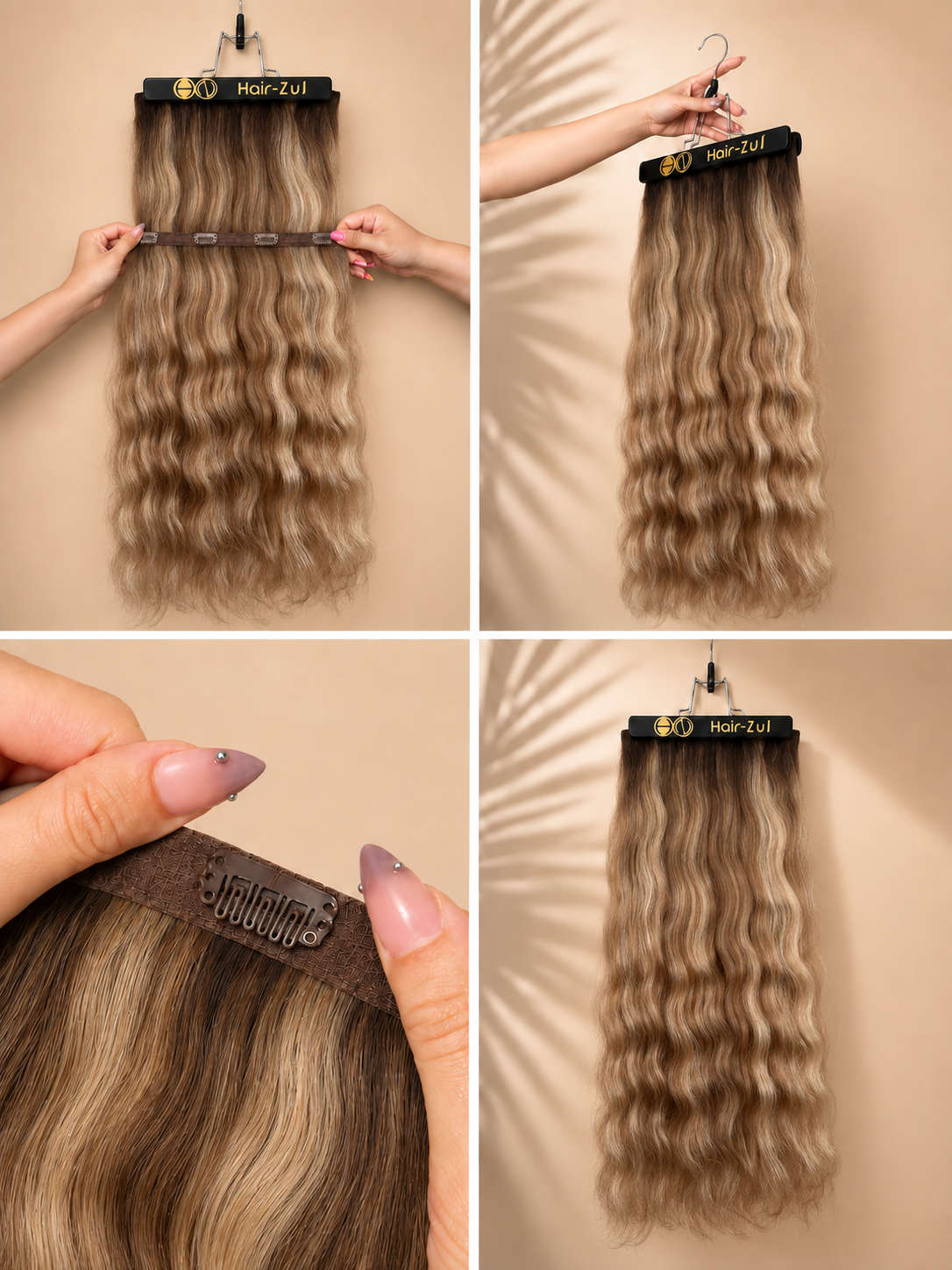 Set de Cortinas Quitapón Wavy Balayage Medio